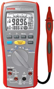 Multimètre testeur d'isolement, 50 à 1000V, 22GOhm, TRMS