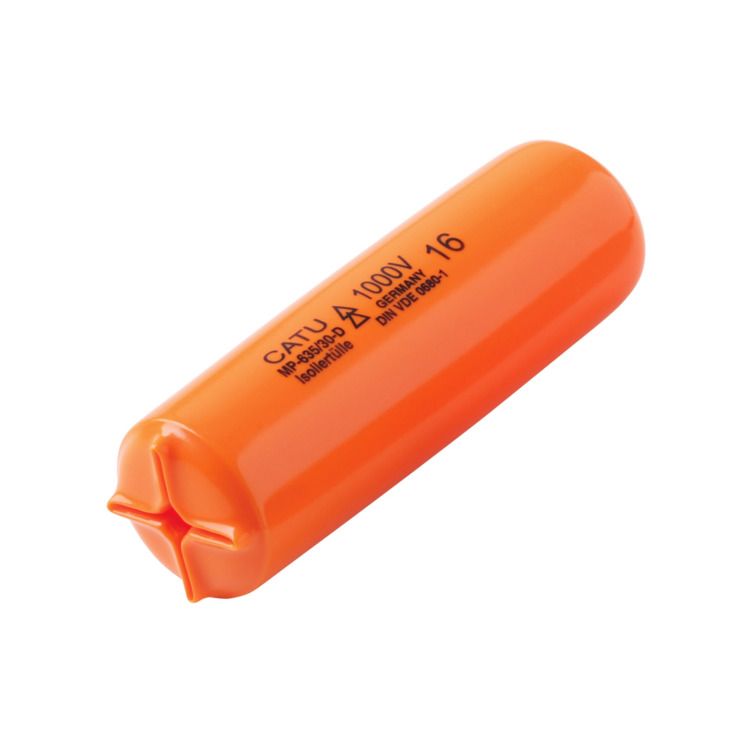 Manchon isolant classe 0 - 1000VAC, 1500VDC - NF C 18-425, DIN VDE 0680-1 - PVC Orange - 30(int)x120mm