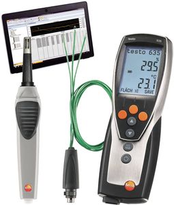 Kit de mesure du coefficient U - thermo-hygromètre testo 635-2