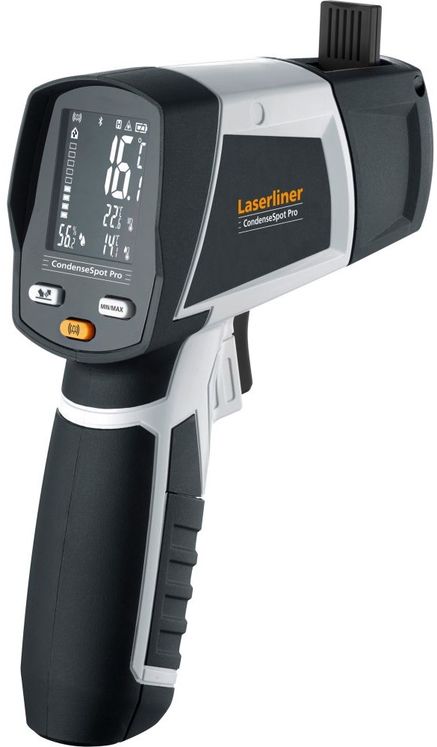 Thermomètre IR à visée laser rond et thermo-hygromètre, 8:1, -40 à +550°C, 1-99%HR