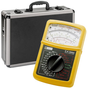 Multimètre analogique - 600V, 15A AC/DC - +-1.5% - Avec mallette de transport rigide