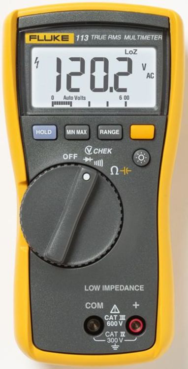 Multimètre numérique TRMS, 600V VCHEK (Faible impédance LoZ)