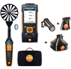 Kit de mesure de débit d´air en extraction et soufflage - Appareil multifonction, sonde sans-fil - bluetooth, USB