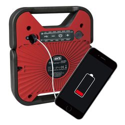 projecteur pour chantier - éclairage led (6000 lumens) + power-bank intégrée