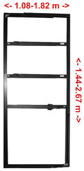 Cadre de porte aluminium agrandi pour BlowerDoor Minneapolis