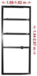 Cadre de porte aluminium agrandi pour BlowerDoor Minneapolis