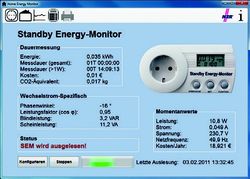 Enregistreur de consommation d'énergie pour prise secteur, connexion USB