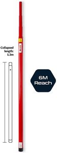 Perche télescopique 4 sections - 1.3-4.5m - Hauteur d´accès 6m max