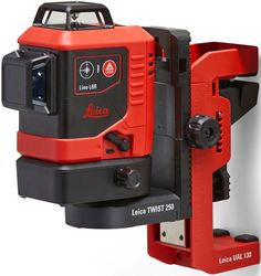 Laser multilignes 3x360° - Rouge - 25m - triple alimentation - en mallette