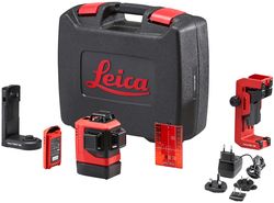Laser multilignes 3x360° - Rouge - 25m - triple alimentation - en mallette
