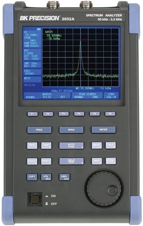 Analyseur de spectre numérique portable 50k-3.3GHz, -60/+10dBm, générateur de tracking