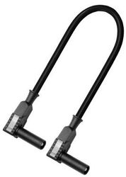 Cordon de mesure coudé de sécurité M-M diam.4mm, 2m, 0.75mm2 - Couleur au choix