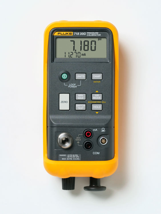 Calibrateur de pression portatif, pompe intégrée, mesure courant 0-24mA