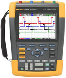 Scopemeter 4 voies 100MHz, 1.25 Gech/s, écran couleur, Connect-and-View™