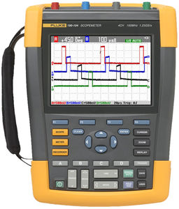 Scopemeter 4 voies 100MHz, 1.25 Gech/s, écran couleur, Connect-and-View™