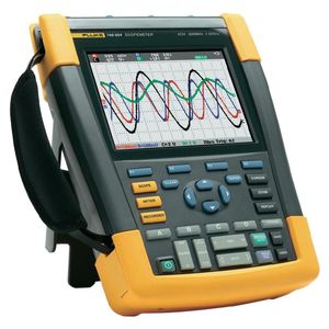 Scopemeter 4 voies 200MHz, 1.25 Gech/s(4 voies),2.5Gech/s(2 voies), écran couleur, Connect-and-View™