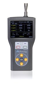 Compteur de particules portatif 3 voies, 0.3-5um, 4 000 000 particules/pied3, IAQ