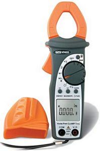 Pince multimètre TRMS avec puissances/harmoniques, 400A AC, 600V AC/DC,