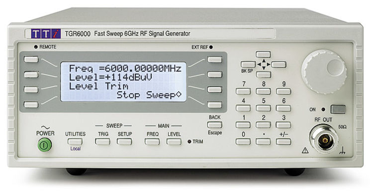 Générateur de fréquence RF synthétisé, 6GHz, -110 à +7dBm, LXI