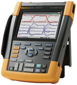 Scopemeter 2 voies 100MHz, 1.25 Gech/s, écran couleur, Connect-and-View™