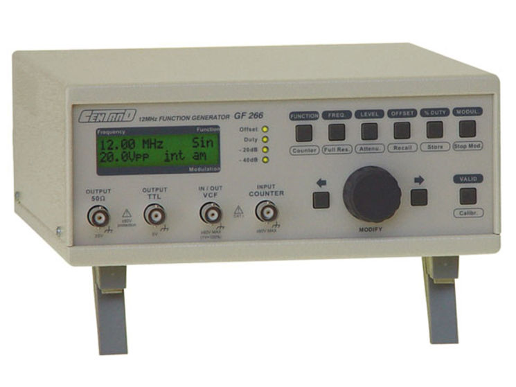 Générateur de fonction à synthèse numérique 12MHz, 20Vcc, modulation AM et FM