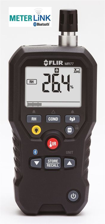 Hygromètre sans contact avec sonde déportable, thermomètre IR et Bluetooth MeterLink