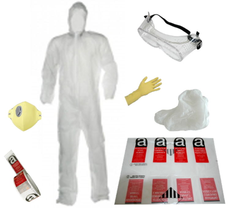 Asbestos intervention kit