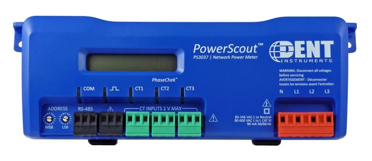 Wattmètre/Énergimètre électrique communicant série + Ethernet sans écran
