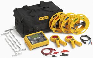 Kit testeur de terre GEO, avec & sans piquets, 0.001 Ohm à 299.9 kOhm, résistivité