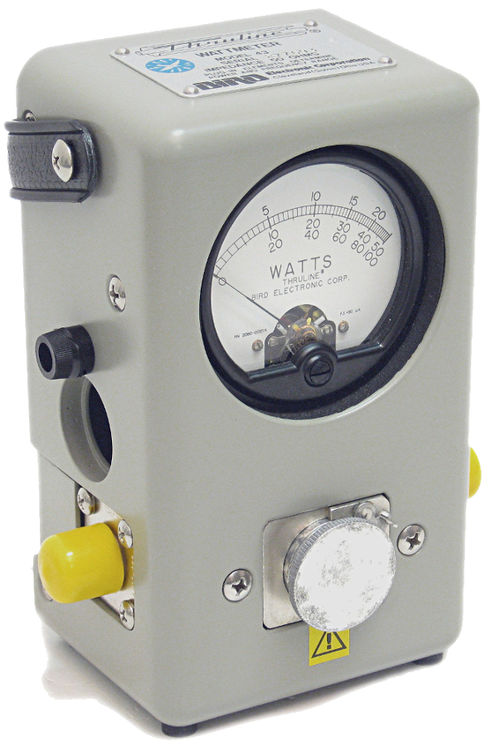 Wattmètre RF analogique, 100mW à 10kW, 450kHz à 2.7GHz