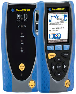 Qualificateur, testeur de transmission, 10/100/1000Mbits/s, actifs et passifs, USB, rapports sans-fil - écran tactile