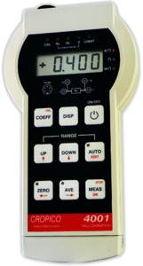 MilliOhmmètre portatif numérique, 40mOhm/10uOhm à 4kOhm/1Ohm, 100mA max., 4 fils + température