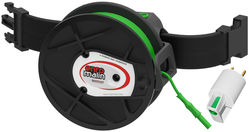Enrouleur ceinture avec guide cable et ADATER, version avec câble PVC de 50m remplaçable