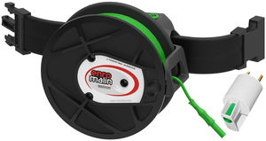 Enrouleur ceinture avec guide cable et ADATER, version avec câble PVC de 50m remplaçable