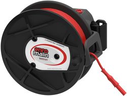 Enrouleur avec sangle à main et guide câble, modèle avec câble PVC de 30m remplaçable