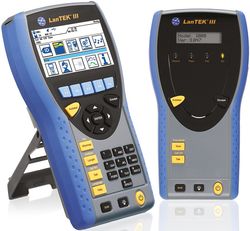 Certificateur cuivre et fibre optique, 500MHz, jusqu'à cat 6a / classe EA, rapports sans-fil - livré avec 2 adaptateurs lien permanent Cat6a