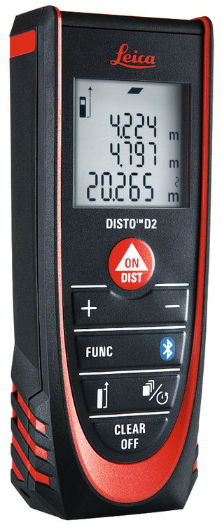 Disto D2 - 100m, ISO 16331-1, pièce finale automatique, bluetooth