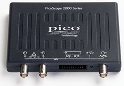 Oscilloscope USB de poche, MSO, 2 + 16 voies, 100MHz, 1GEch/s & géné arbitraire - avec sondes