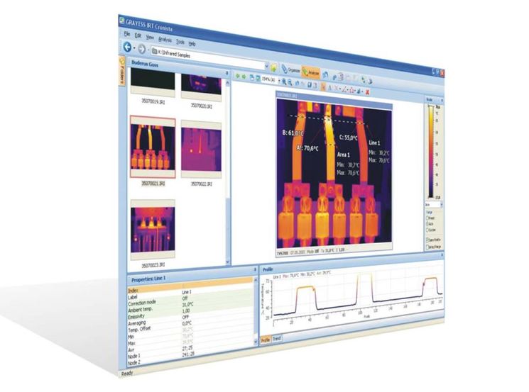 Logiciel d'analyses et de rapports thermographiques, multimarques - version PRO