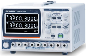 Alimentation DC linéaire haute résolution, 2x 32V-3A + 1x5V-1A + 1x 15V-1A, 212W max.