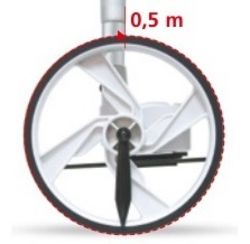 Mini odomètre, roue 0.5m, +-0.1%, 9999.9m, compteur sur roue, télescopique