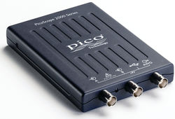 Oscilloscope USB de poche 2 voies, 10MHz, 100MEch/s, 8kpts & géné arbitraire100kHz - avec sondes