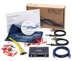 Oscilloscope USB de poche, MSO, 2 + 16 voies, 100MHz, 1GEch/s & géné arbitraire - avec sondes