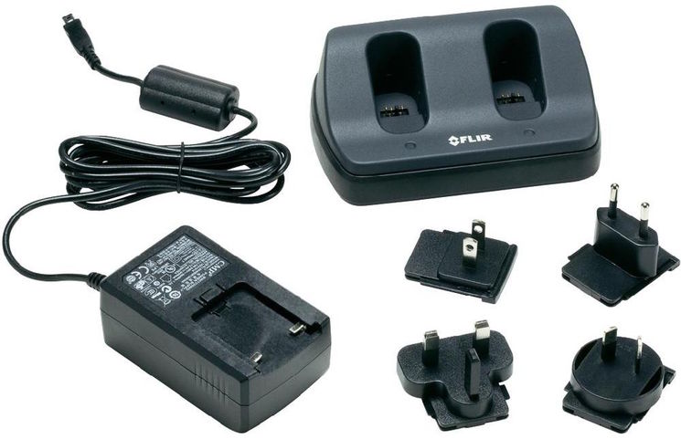 Chargeur de batterie double slot pour caméras Flir série Exx et Exxbx