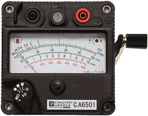 Contrôleur d'isolement analogique, 200MOhm max, 500V