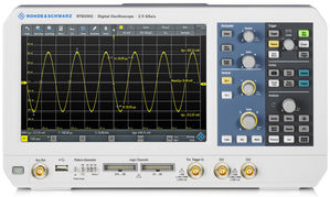Oscilloscope 2 voies 10-en-1, 10bits, 10Mpts, 10.1", 70MHz (upgradable jusqu'à 300MHz)