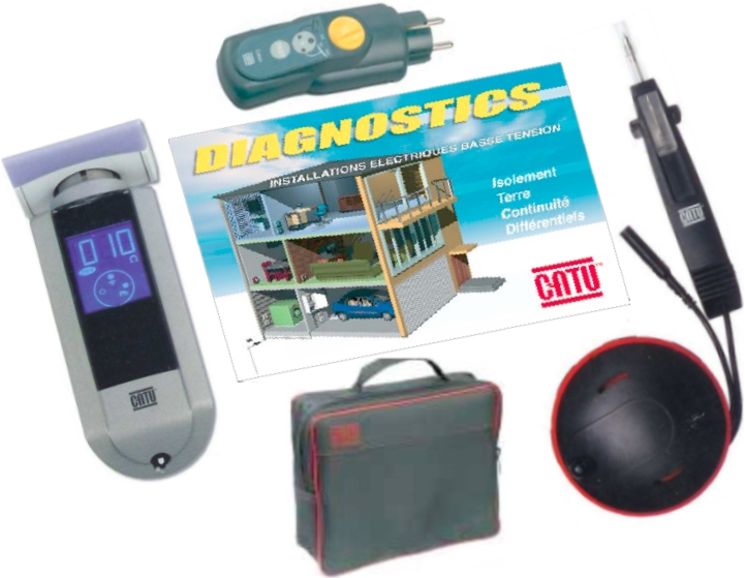 KIT basique de contrôle NFC 15-100 avec carnet de rapport de diagnostics