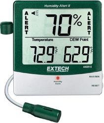 Thermo-hygromètre avertisseur d'humidité, point de rosée