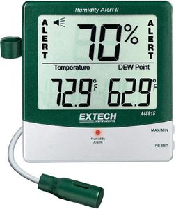 Thermo-hygromètre avertisseur d'humidité, point de rosée
