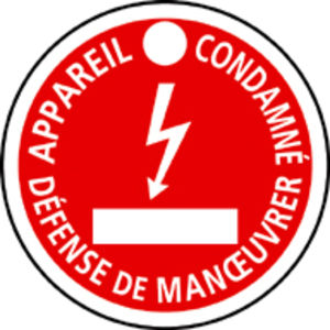 Macaron de consignation, plastique, équivalent EDF C11, diam.100mm